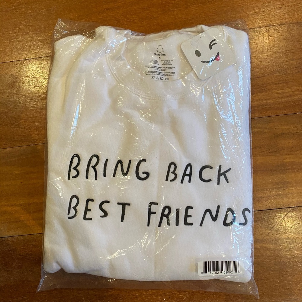 Limited edition snap chat sweatshirt